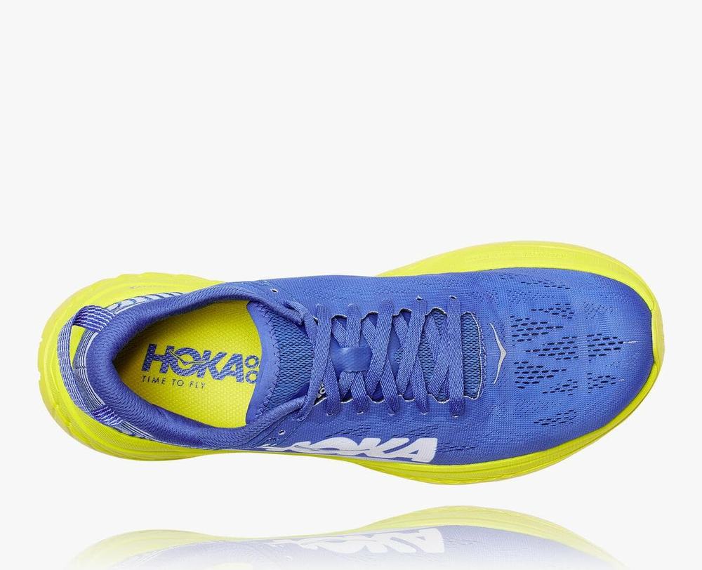 Hoka One One Carbon X Paris Chaussures Running Route Homme Bleu